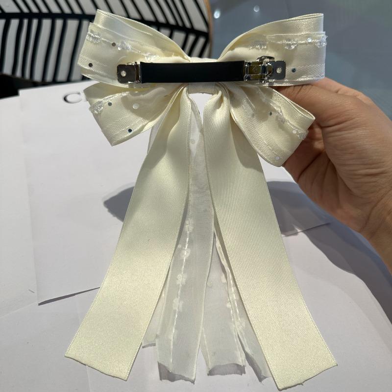 1Pcs Double-layer Mesh Glitter Bow Hair Clip, Daily Commuting, Dating, Party Hair Clip Butterfly Hair Pin Hair Clips for Girls