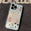 Blue Edge Animal Cake for Apple 15ProMax Mobile Phone Case 15 16 Creative 16pro Cute 11 Soft Case XS