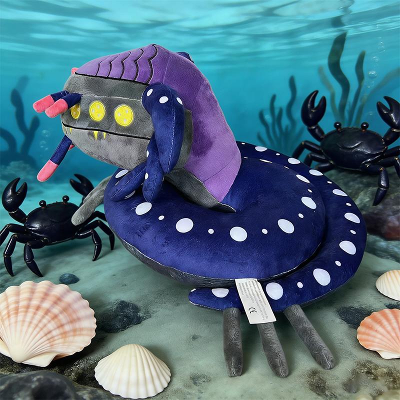 20CM New Hot Subnautica Cartoon Game-related Periphery Plush Toy Cute Anime Character Deep-sea Snake Doll Kid Fan Birthday Gifts