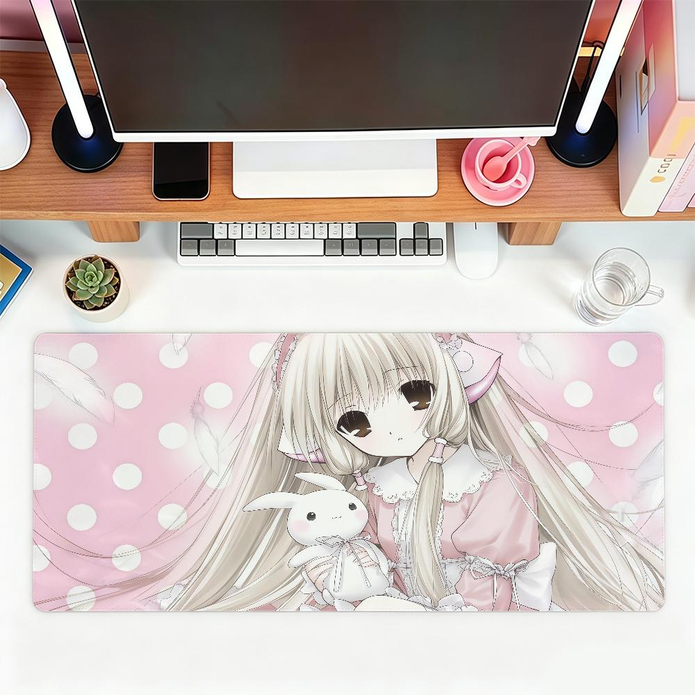 Anime C-Chobits Mouse Pad For Office Gaming And Keyboards Non-Slip Large Waterproof