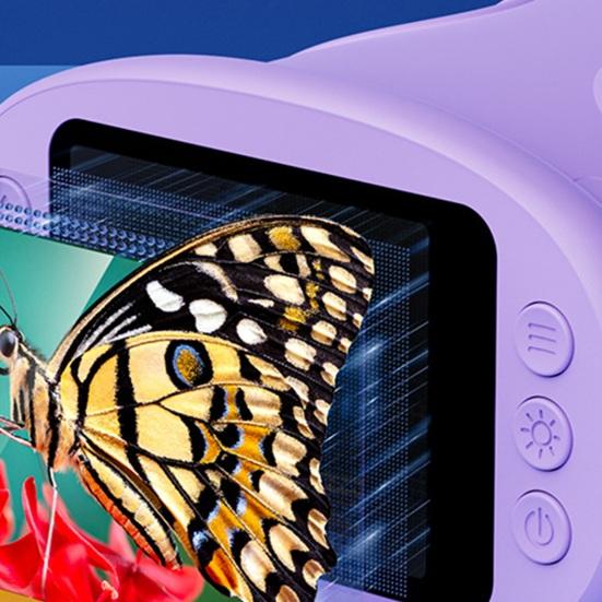 Kids Digital Microscope 1000X Mini Portable Pocket Microscope Camera with 2-Inch IPS Screen Built-in 8 LEDs Educational Magnifying Glass Toy