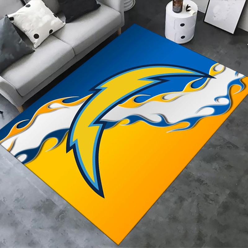 LA Chargers Carpet Rug for Living Room Bedroom Home Sofa Decoration,Kids Play Non-slip Floor Mat