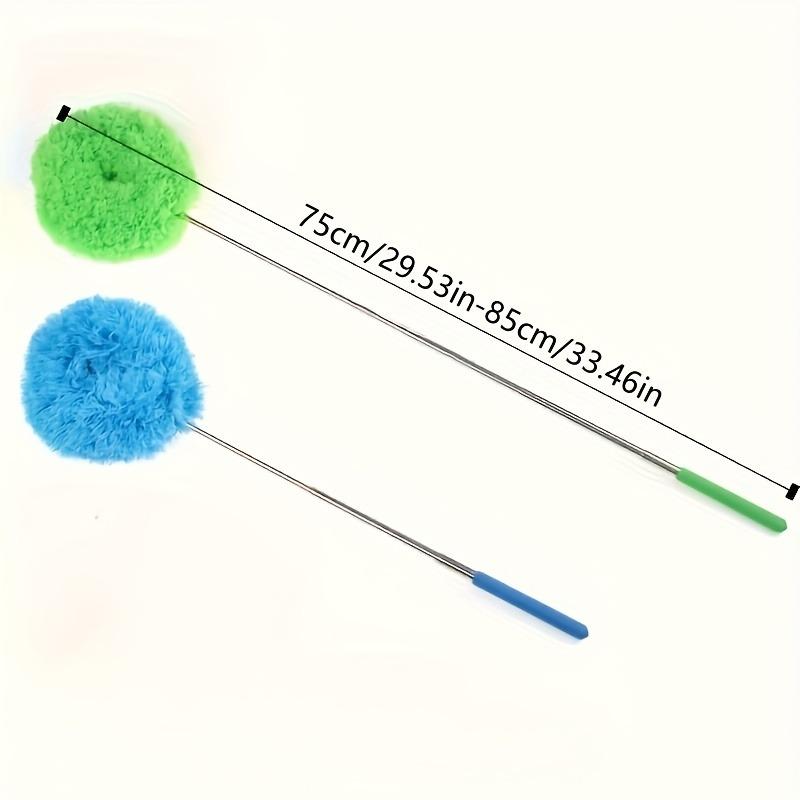 1PC Ceiling Fan Dust Collector with Telescopic Rod - Removable Brush Head for Easy Cleaning - Suitable for RV and Home Use