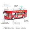 Bus Toy Model Cars Alloy Diecast Miniature Buses Sound Light Doors Opened Pull Back Vehicle Gifts