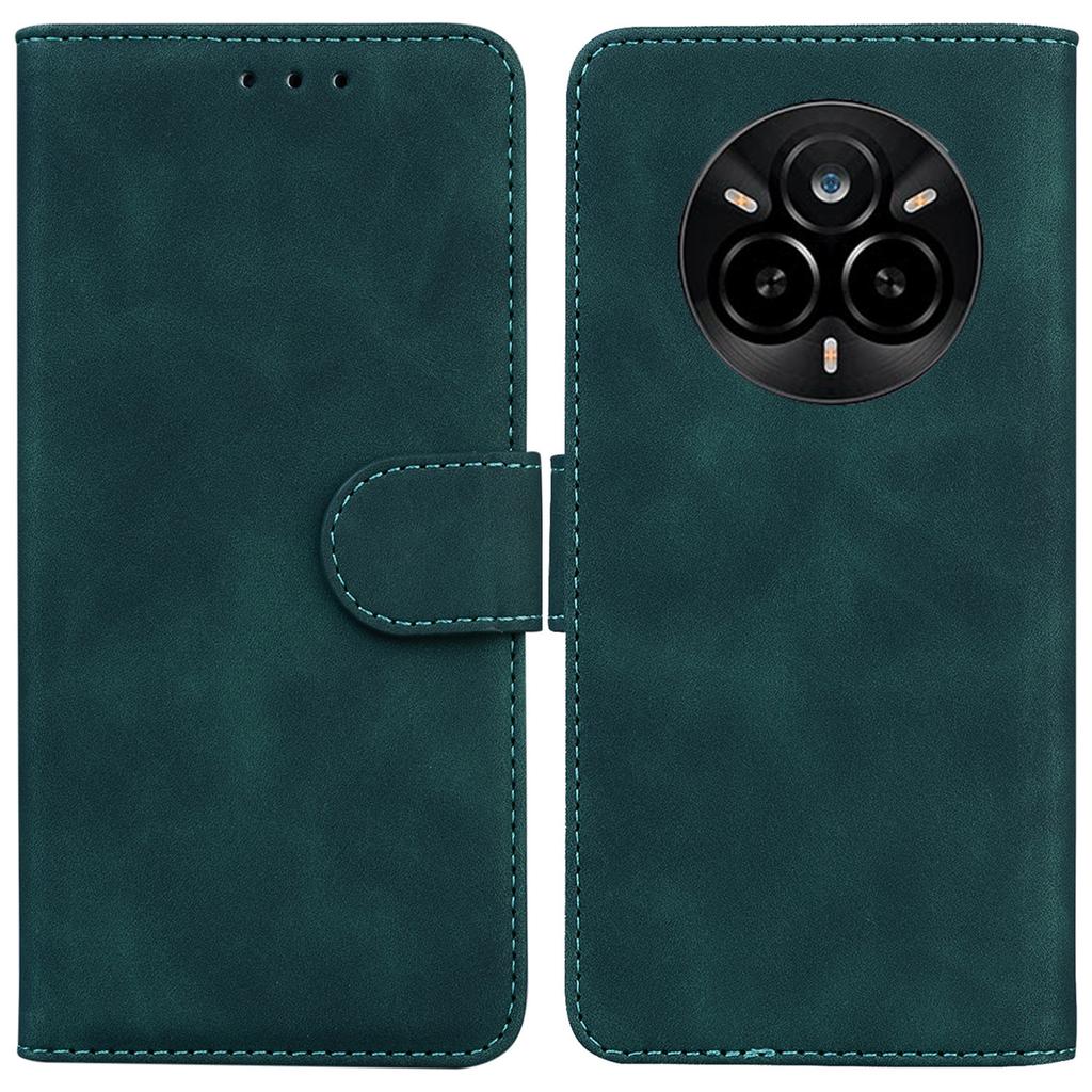 For Realme 14 Pro 5G Case Solid Color Leather Wallet Phone Cover