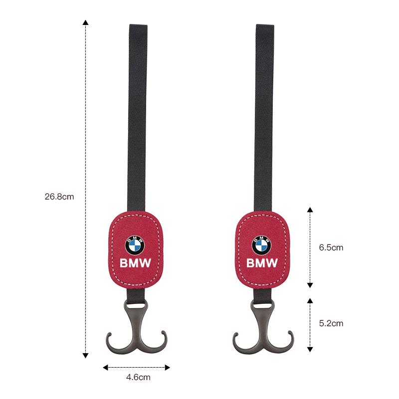 Rücksitzhaken Wildleder Metall Aufbewahrungshalterung Für BMW X1 X2 X3 X5 X4 X6 X7 G30 G20 G32 G11 G12 F40 F30 F20 F10 F34 F07 F44
