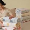 New Three-layer Gauze Towel Quilt, Double Air-conditioned Blanket, Sofa Towel, Four-season Lunch Break Blanket