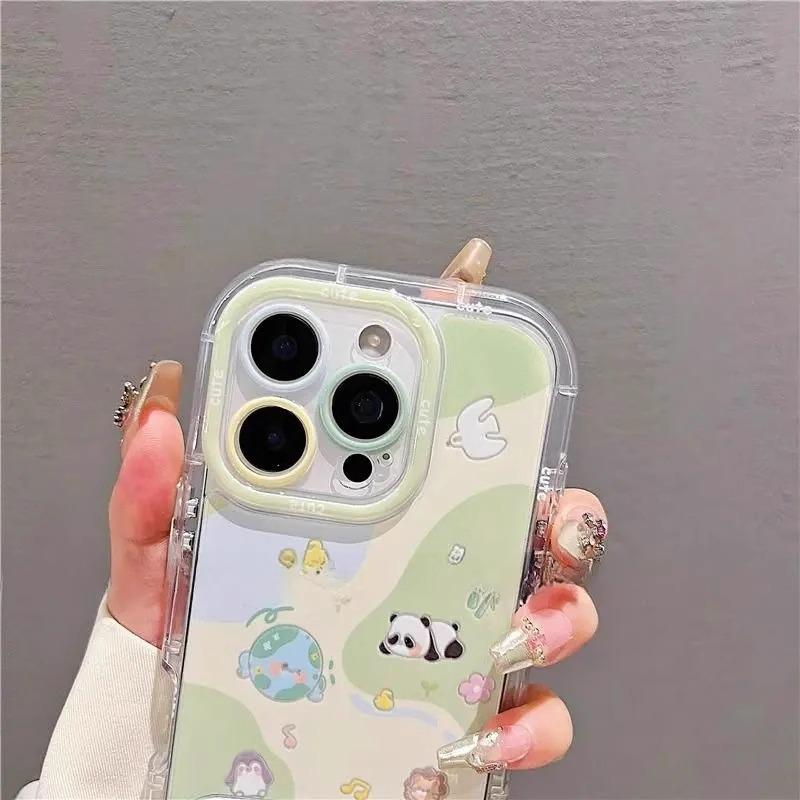Animal Collection for Apple 16 Feather Cream Phone Case for IPhone15promax Cartoon 14/13 Personality