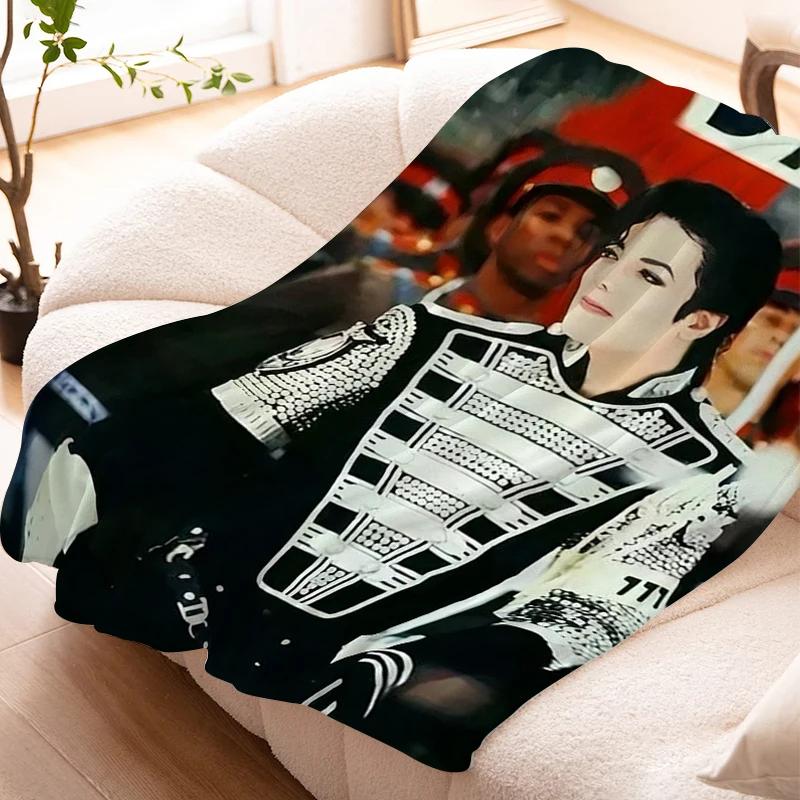 Flannel Warm Winter Blankets Michael Jackson Microfiber Bedding Knee Bed Fleece Custom Nap Decorative Sofa Fluffy Soft Blankets