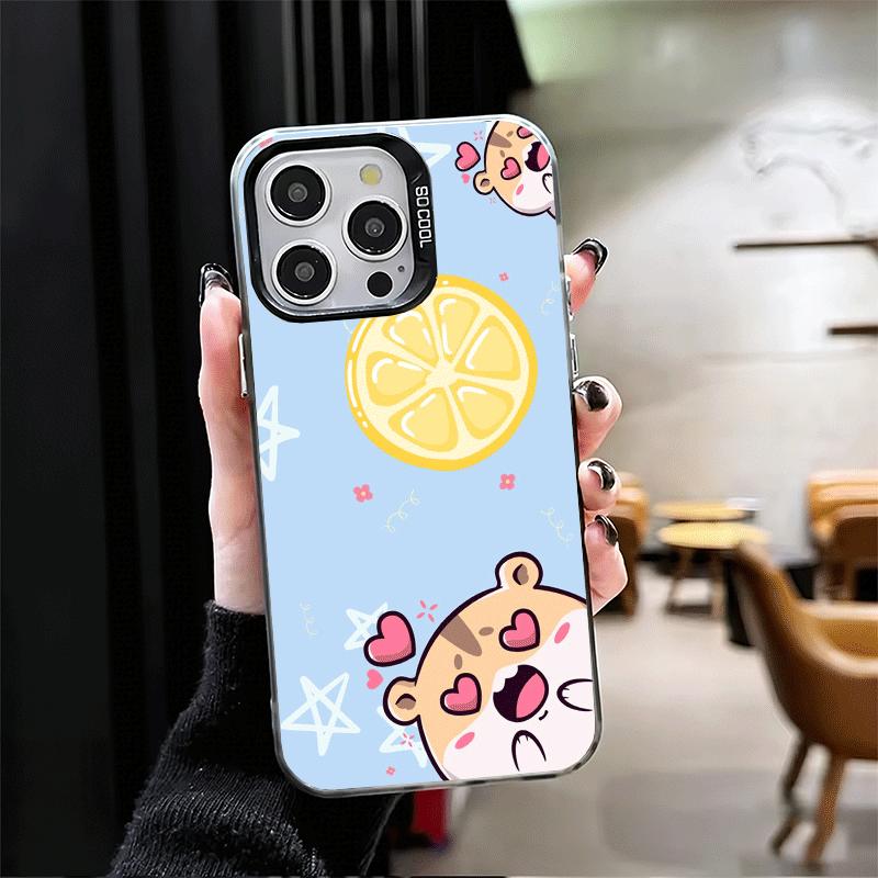 Cartoon Cute Hamster Soft Phone Case for iPhone 15 16 17 Pro Max 17Air 16E 14 Plus 13 12 Mini Shockproof Cover Back Shell