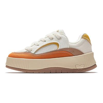 Retro Universal Trendy Fashion Comfortable Lightweight Sneakers Women Sneakers Ivory-White Yellow-Orange Classic-Brown-Gray 122548035-3