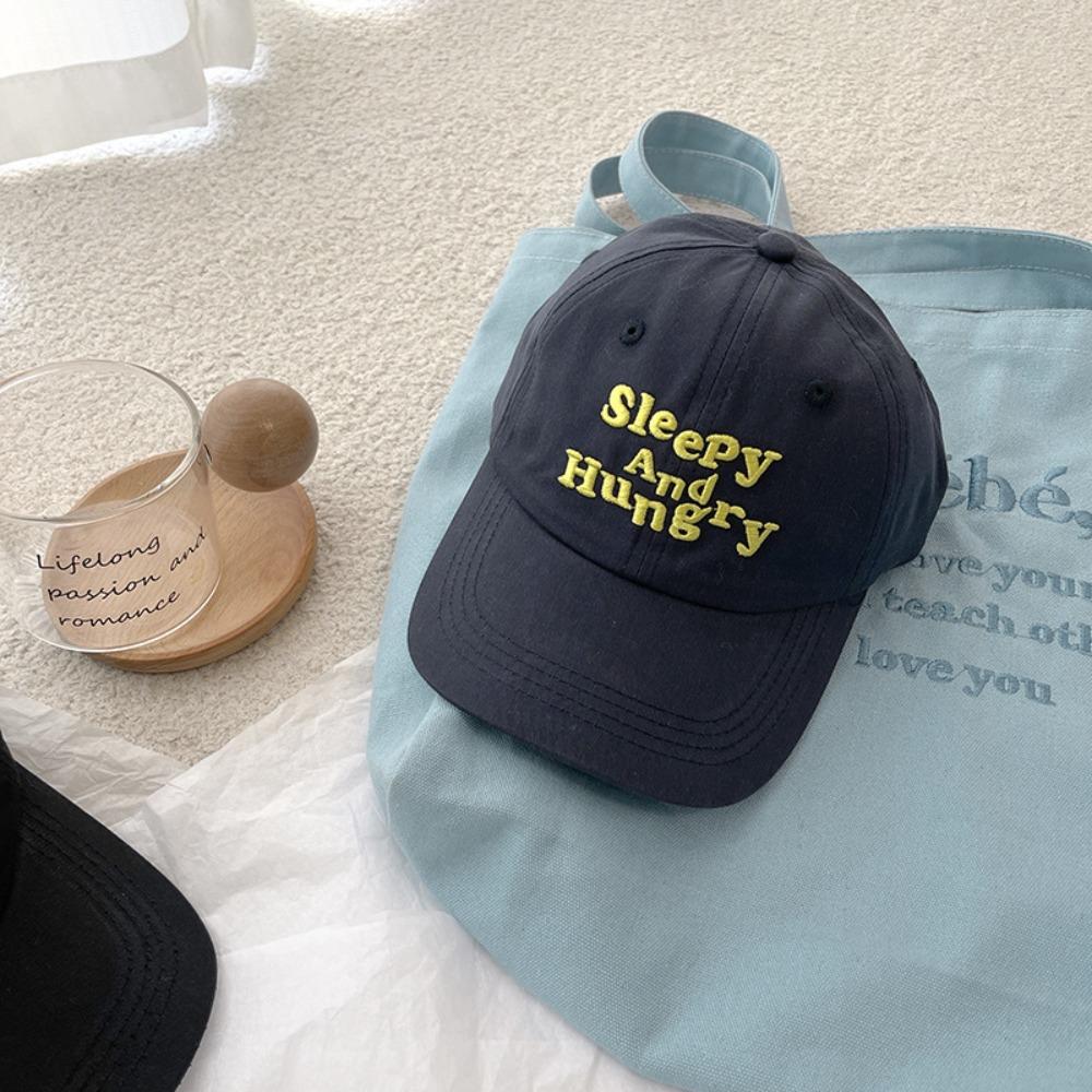 

Summer Letter Baseball Hat Cotton Sunshade Cap Fashion Embroidered Baseball Cap Female синий