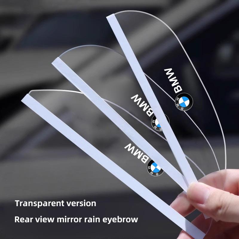 2Pcs Car Rearview Mirror Rain Eyebrow Rainproof Shield Sticker For BMW X1 X2 X3 X5 X4 X6 X7 G30 G20 G32 G11 G12 F40 F30 F20 F10 nlbr76