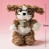 Dog Plush Toys Glasses Dog Squishy Stuffed Doll Adorably Accompany Sleep Toy Kawaii Room Decor Toys Birthday Surprise Gifts