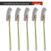 Iron Handle Wire Brush for Cleaning and Rust Removal - Bent Head, Stainless Steel, Nylon, Mini Size