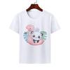 Cute Giant Panda Cartoon Tshirt for Boy Girl Summer round Neck Modal Cat Short Sleeve ParentChild Top Kids Clothing