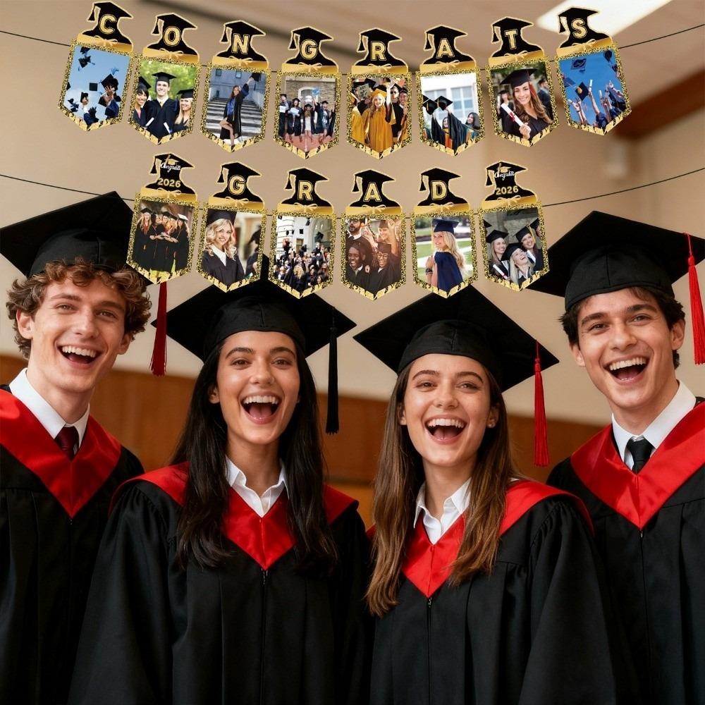 Celebrate Congrats Grad Banner Graduation Season Graduation Photo Props  Graduation Ceremony