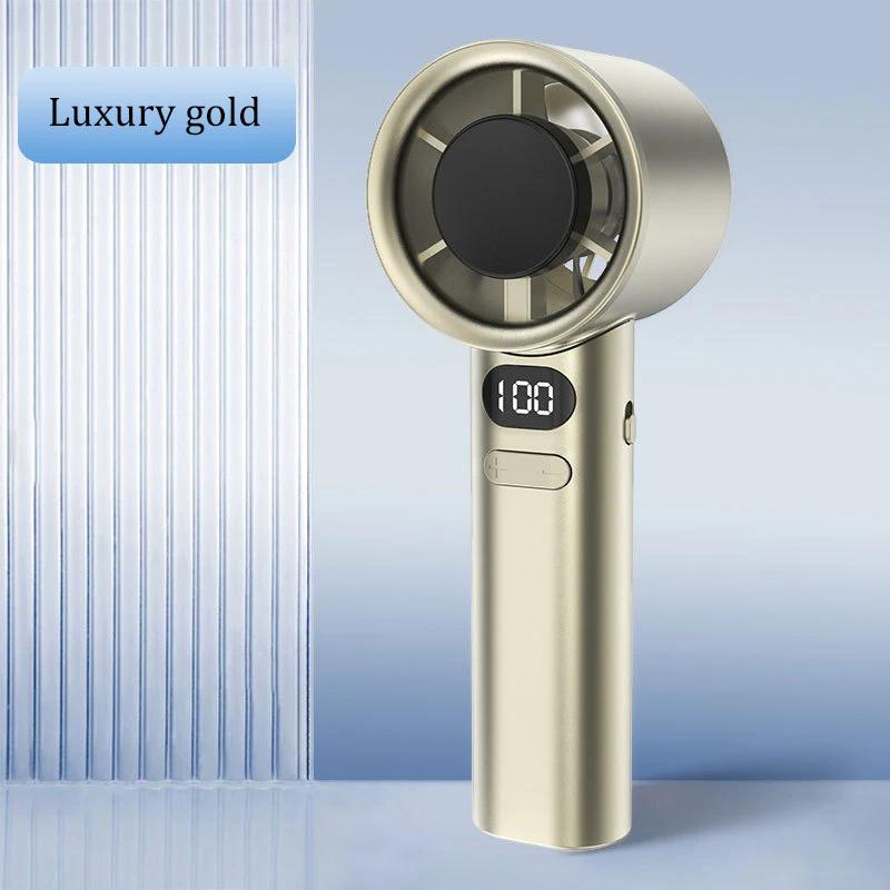 New Mini Handheld Fan 120 Speed Portable Desktop Fans Instant Cooling with Ice Mode Rechargeable Stylish Fan for Women