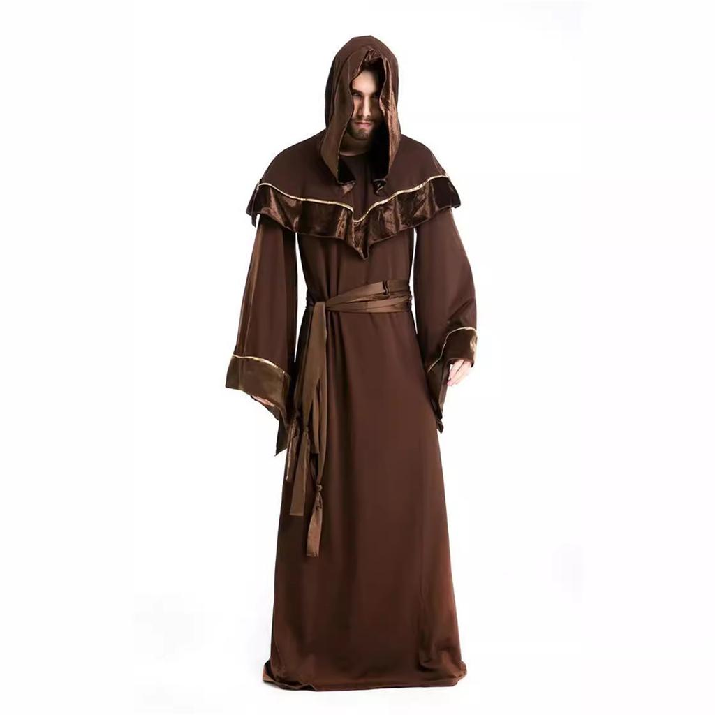 Halloween Priest and Costume Robe Set for Adults