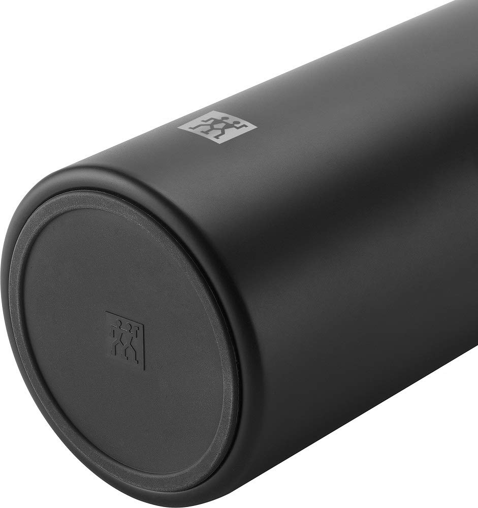 Zwilling Bottle 1000ml Water Bottle Thermos Bottle Stainless Steel Vacuum Insulated for Hot and Cold Drinks Japanese ZWILLING THERMO "Vacuum Black"