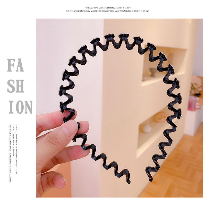 Fashion Pearl Non-Slip Rhinestone Hairbands Elastic Flower Child Hair Hoop Bands Headband Bezel Girls Hair Accessories