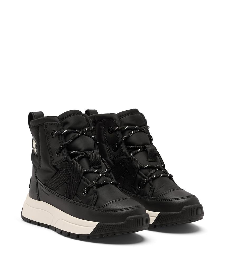 Sorel Whitney 3 Mid Waterproof Size Sea Salt Kids' Boots, 23.0cm, Black,