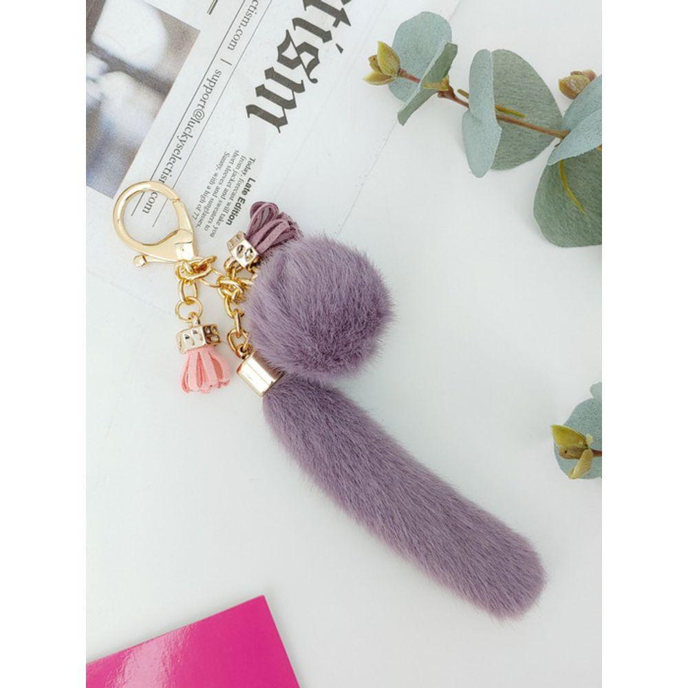 LALA Pelzanhänger - Violett