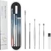 Ear Cleaner, 6 Pieces Ear Cleaning Kit, Stainless Steel Ear Cleaner Spoon, Ear Cleaning Tools, with Storage Box, for Teens and Adults