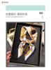 Luxury and Elegant Ancient Rhyme Printed Silk Scarf Square Scarf High-end Sense Versatile Shawl Sunscreen Neck Small Square Scarf Headscarf Women's Sc