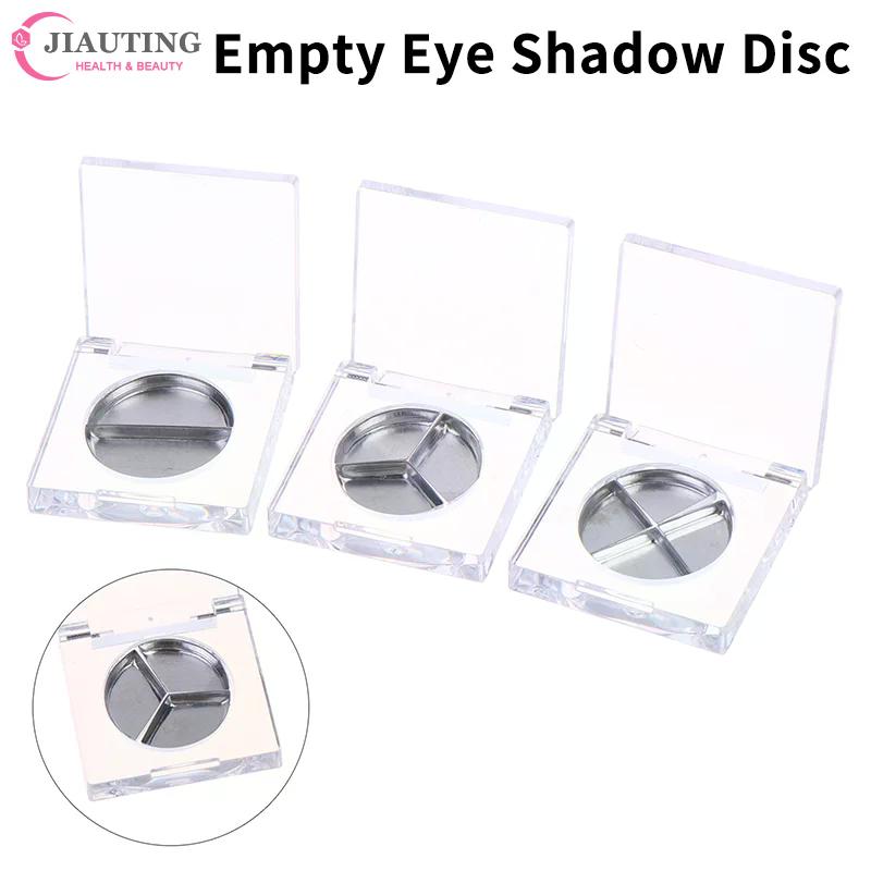 2.5g Empty Portable Eyeshadow Palette Blusher Box Solid Ointment Box Cosmetic Makeup Case Round Storage Container