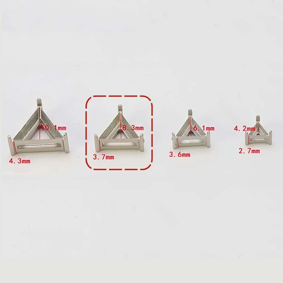 10/20PCS Stainless Steel Empty Claw Setting Multi Shape for Fancy Rhinestones Base Claw Sewing Accessories Crystal Stones Holder