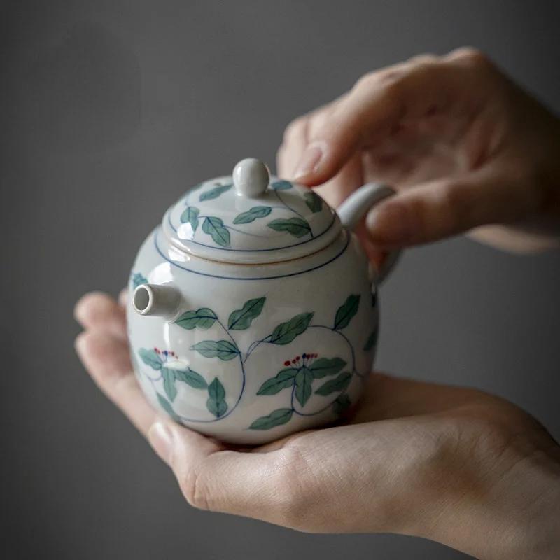 

Ceramic Teapot for Tea Infuser Chinese Tea Set Yixing Ceramics Kitchen Dining Bar Home Garden