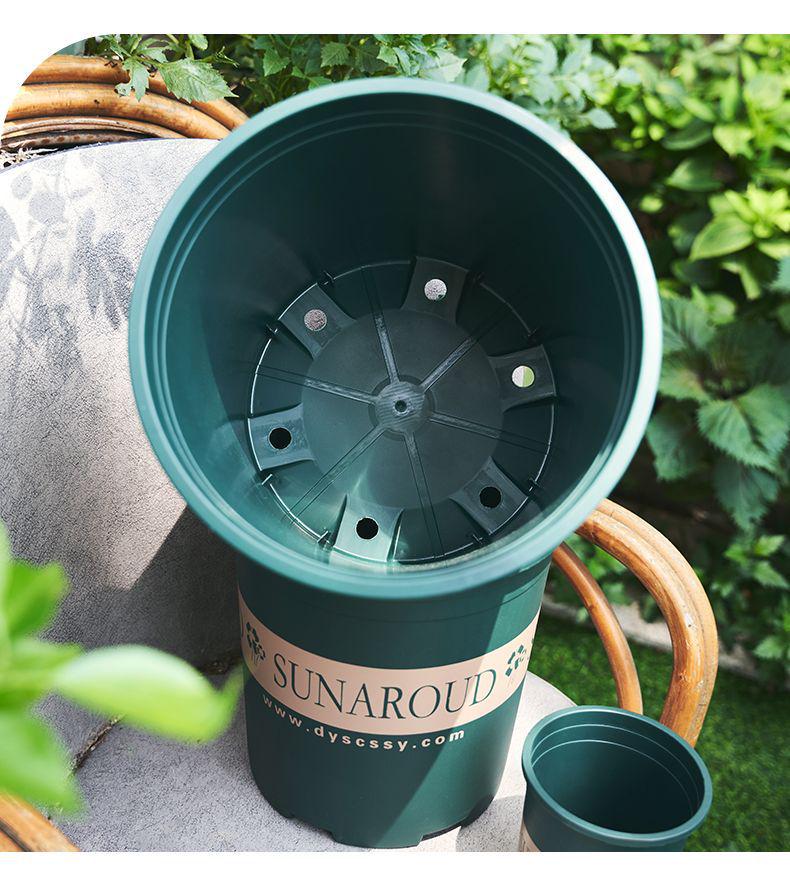 Large Thickened Resin Flower Pot for Balcony or Patio