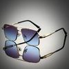 Vintage Square Sunglasses Men Fashion Gradient Multi-color Casual Shades Women Trendy Brand Design Oversized Sun Glasses