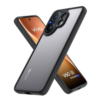Pro pouzdro vivo V60 5G Pro Pouzdro pro vivo V60 5G TPU kryt Jednoduchý černý matný kryt Pouzdro na telefon proti otiskům prstů Pro vivo V60 5G
