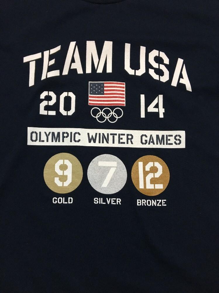 Team USA 2014 Olympic Winter Games Tee Shirt Blue Size XXLarge L