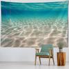 Sonnenschein Unterwasser Wandteppich Ozean Wandbehang Delfin & Seestern Cartoon Heimdekor Hintergrundtuch