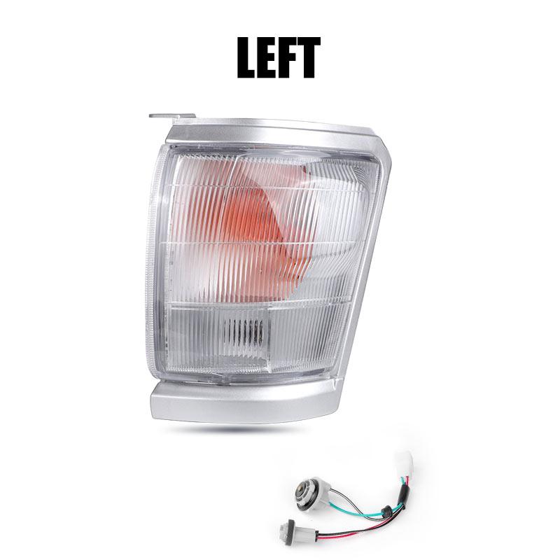 Corner Light Car Front Bumper Turn Signal Light Corner Marker Signal Light Shell Cover for Toyota Hilux 1997 1998 1999 2000 2001 1x Left No Bulb