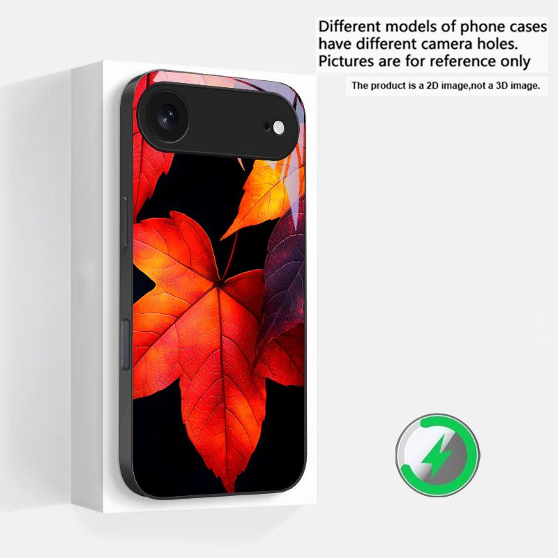 Small pebble flowers Suitable For iPhone 16E 17 Pro Max 15 Pro 14 13 Plus 12 mini 11 16 Air 17Pro magnetism Glass Phone Case