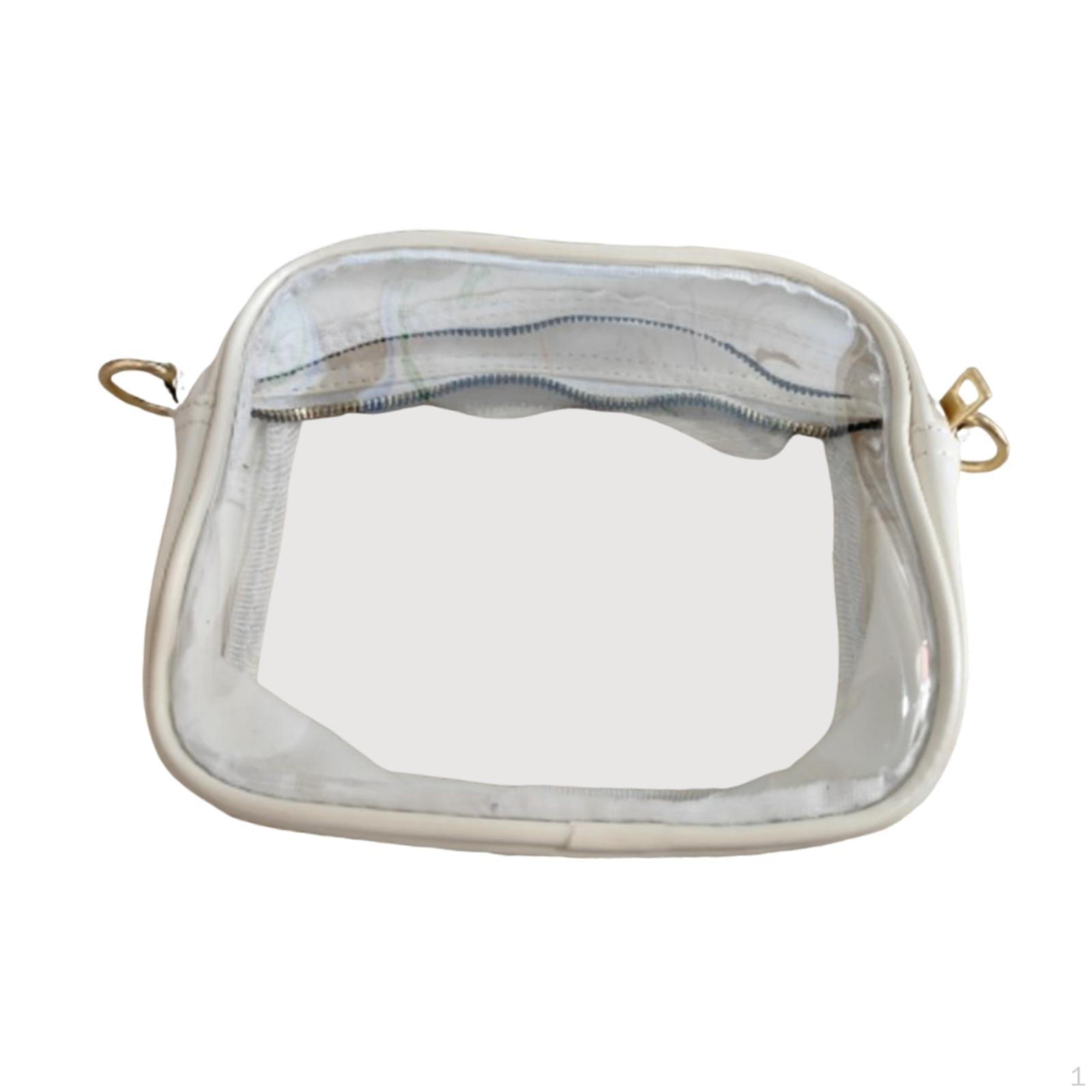 

Clear Bag Casual Pouch Cross Body for Summer Shopping Birthday Party Street белый