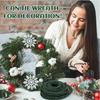 1Pcs Christmas Decoration Green Garland Artificial Plant Wreath Ornament for Home Decor Party DIY New Year Xmas Tree Accessory