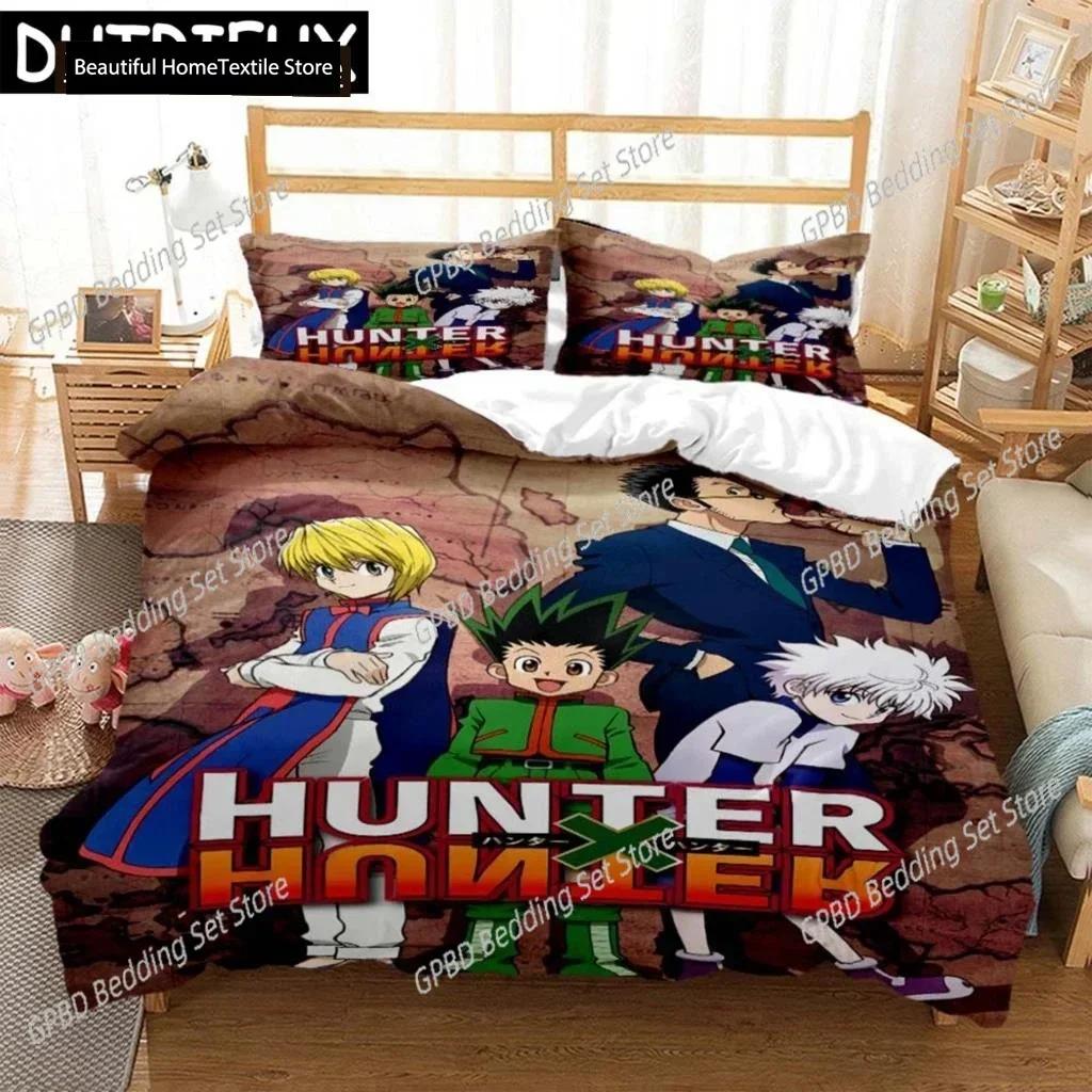Luxury  New 3D Print HUNTER×HUNTER Digital Print Polyester Bedding Sets Boys Covers Duvet Cover Set For Teens Bedding Set