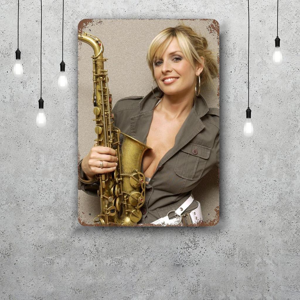 Candy Dulfer Metal Signs Wall Decor Vintage Tin Signs Captain Metal Poster Decor for Bar Pub Club Wall Decoration