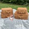 Imitation Rattan Woven Storage Box Vintage Handwoven Case Home Storage Basket Retro Style Decorative Suitcase Hand Gift Box
