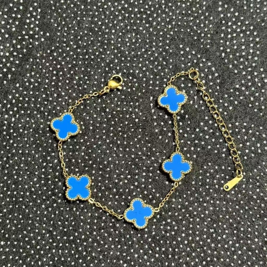 New Arrival Titanium Steel Casual Bracelet Four-leaf Clover Elegantfashion Women's Bracelet