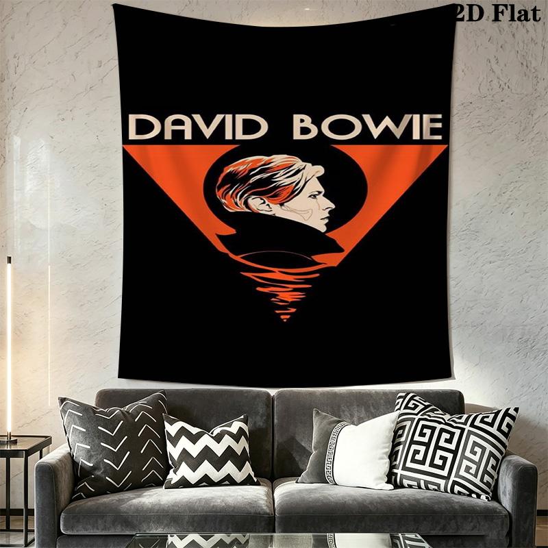 David Bowie Ziggy Stardust Concert Poster Tapestry Wallmounted Background Cloth Atmospheric Background Cloth Wall Decoration