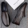 Newest Genuine Leather Men Casual Shoes Luxury Brand Upscale Men'S Shoes Breathable Slip On Lazy Driving Loafers Dress Offce Shoes