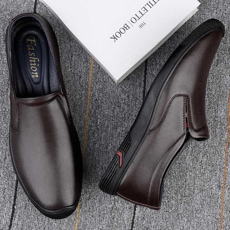 Newest Genuine Leather Men Casual Shoes Luxury Brand Upscale Men'S Shoes Breathable Slip On Lazy Driving Loafers Dress Offce Shoes