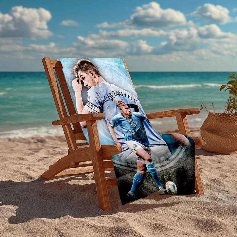 Kevin De Bruyne Fashion Beach Towel: Ideal for Summer Adventures Soft, absorbent and quick drying suitable for swimming and bathing