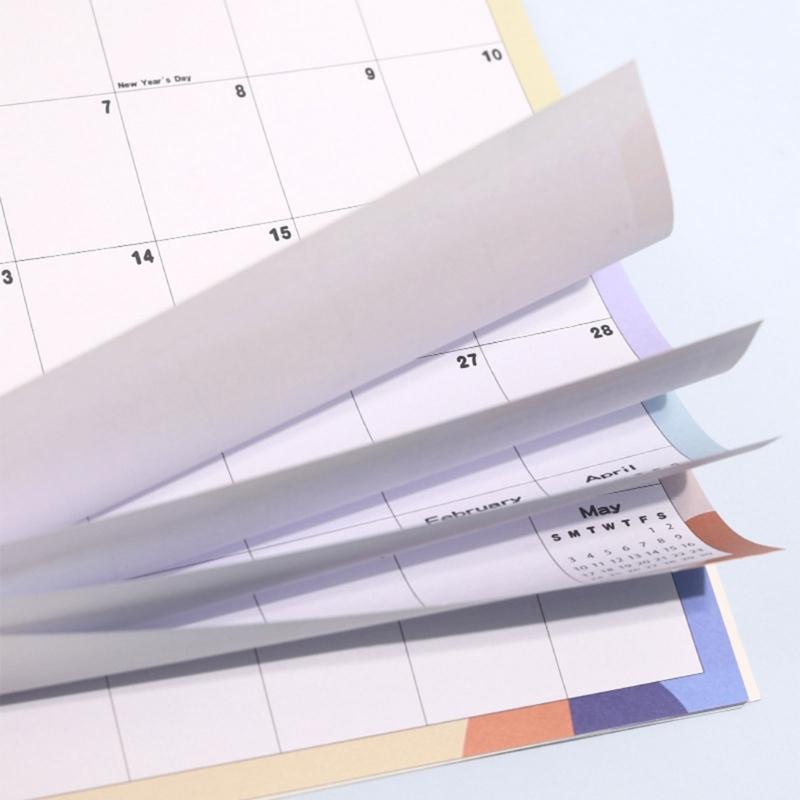2026 Calendar Planner Wall Mount Paper Calendar 12 Month runs from January to December For Home Office School